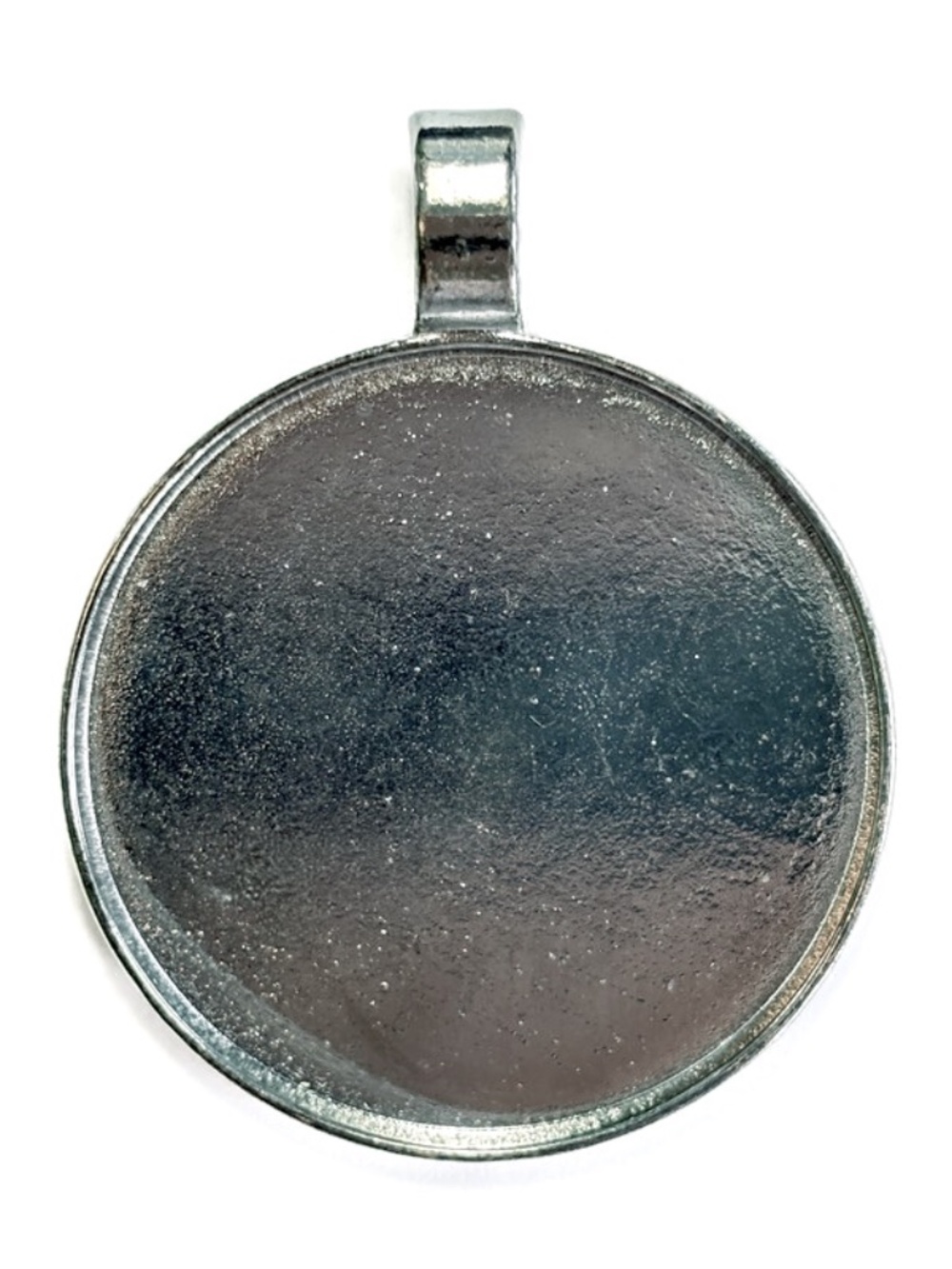 🔥$1 Clearance Gunmetal Grey Round Cabochon Pendant Tray 49mm (1pc)